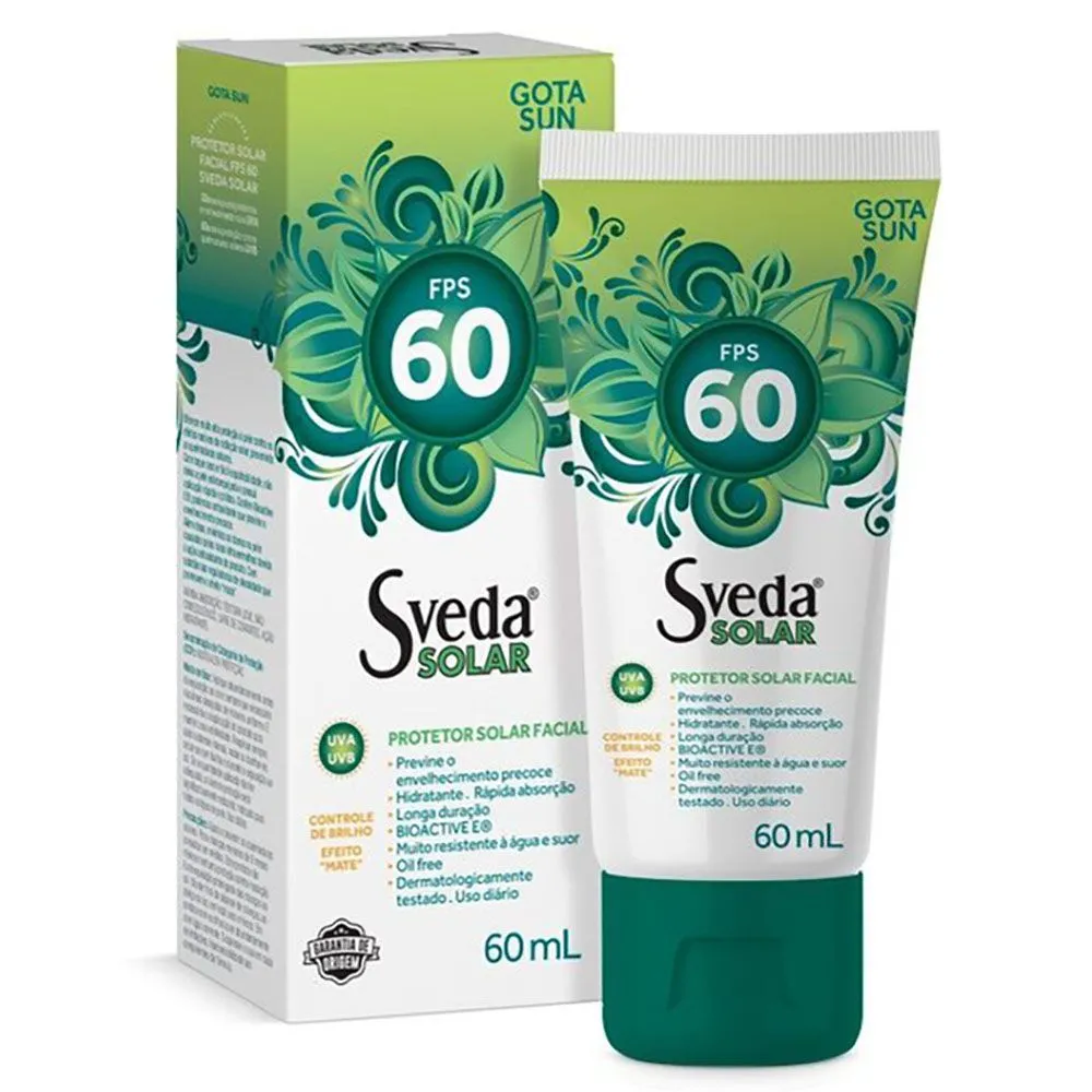 Protetor Solar Facial Fps60 60g Sveda Solar