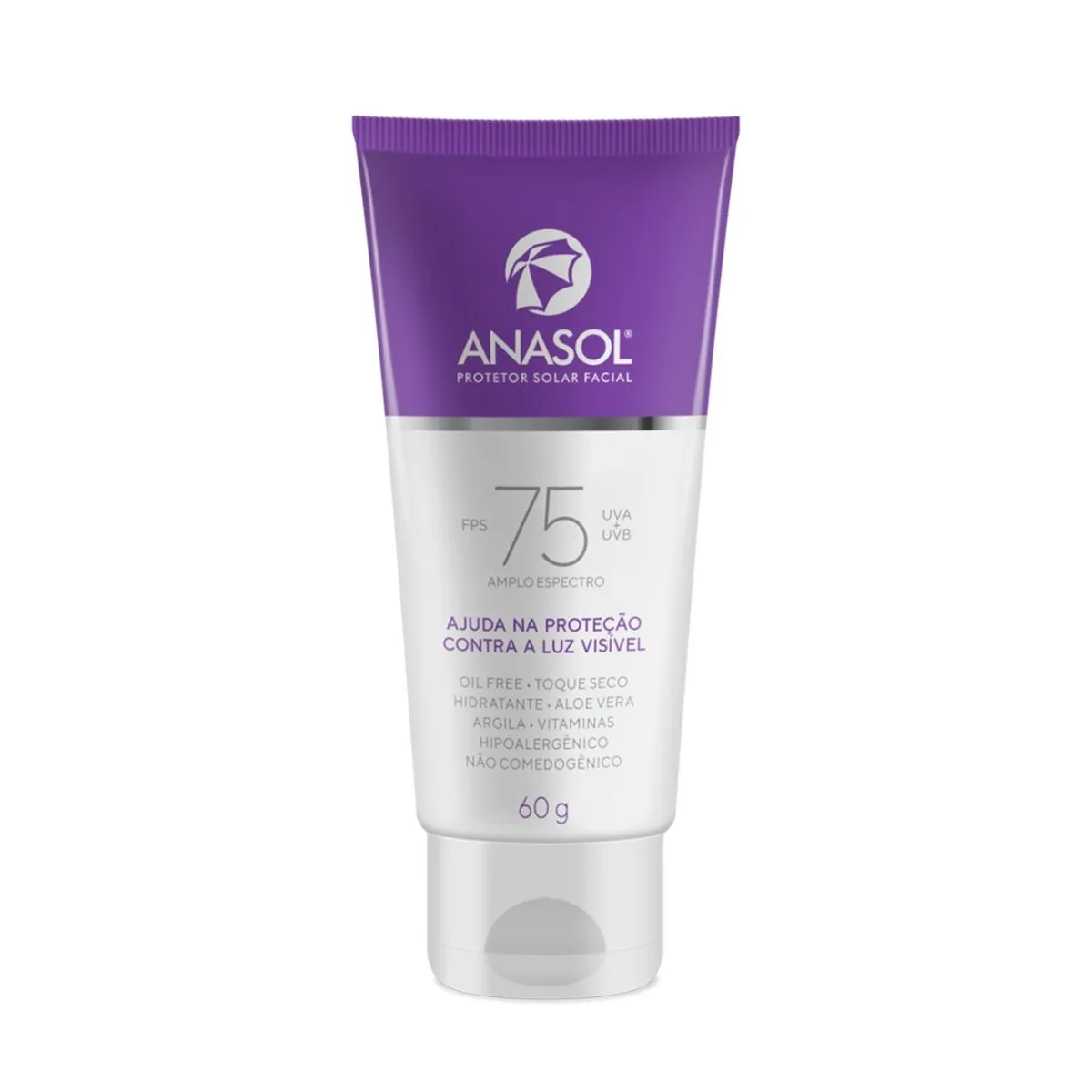 Protetor Solar Facial FPS75 Com 60g Anasol