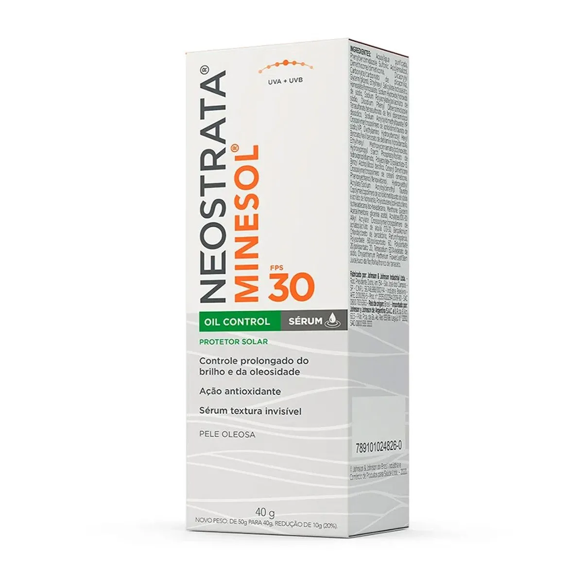 Protetor Solar Facial Oil Control Sérum Fps30 Neostrata Minesol 40G