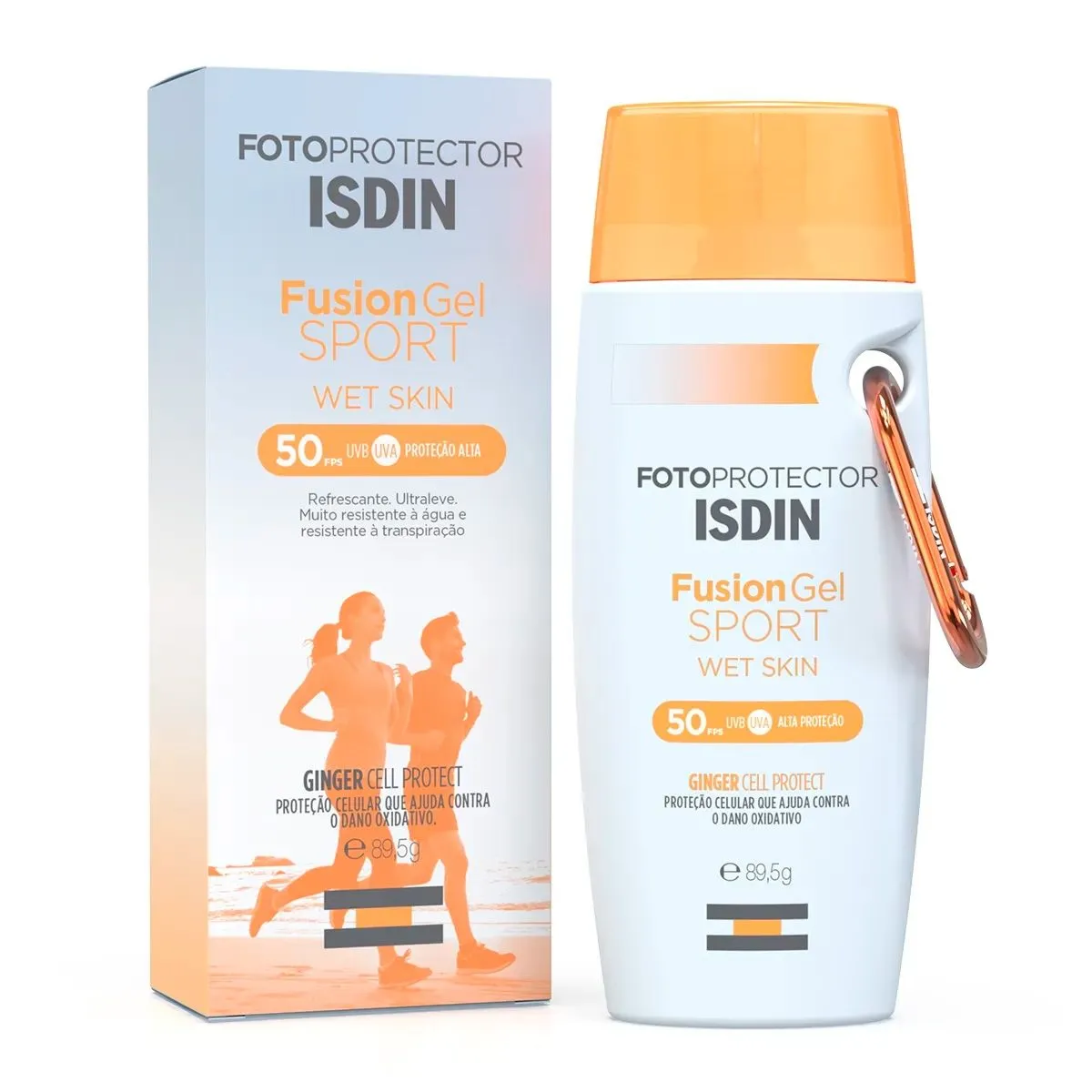 Protetor Solar Fotoprotector Fusion Gel Sport Wet Skin Fps 50 Com 89,5G Isdin