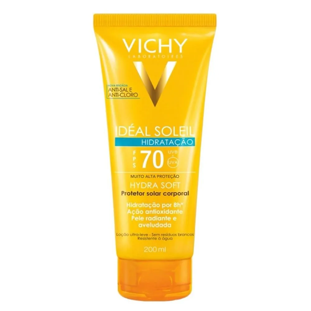 Protetor Solar Ideal Soleil Vichy Hidratação Fps70 200Ml