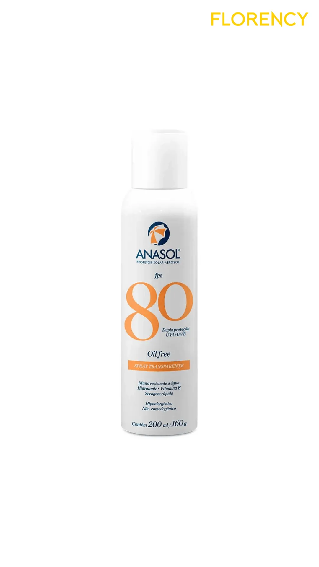 Protetor Solar Aerosol Anasol 200ml F80