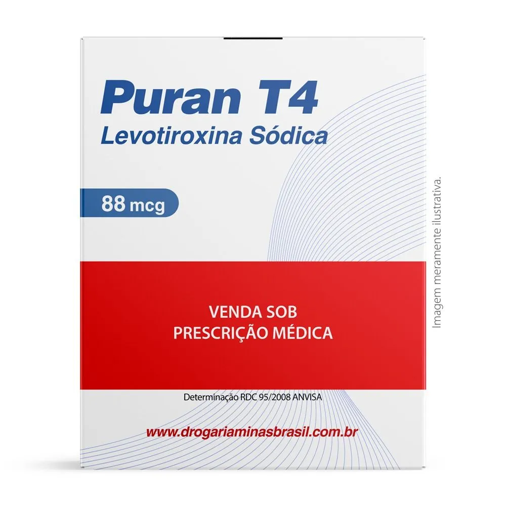 Puran T4 88 Mcg C/ 30 Comprimidos