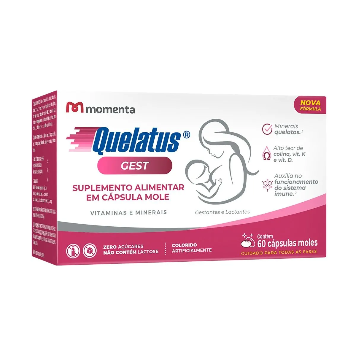 Quelatus Gest com 60 Cápsulas Gelatinosas Moles