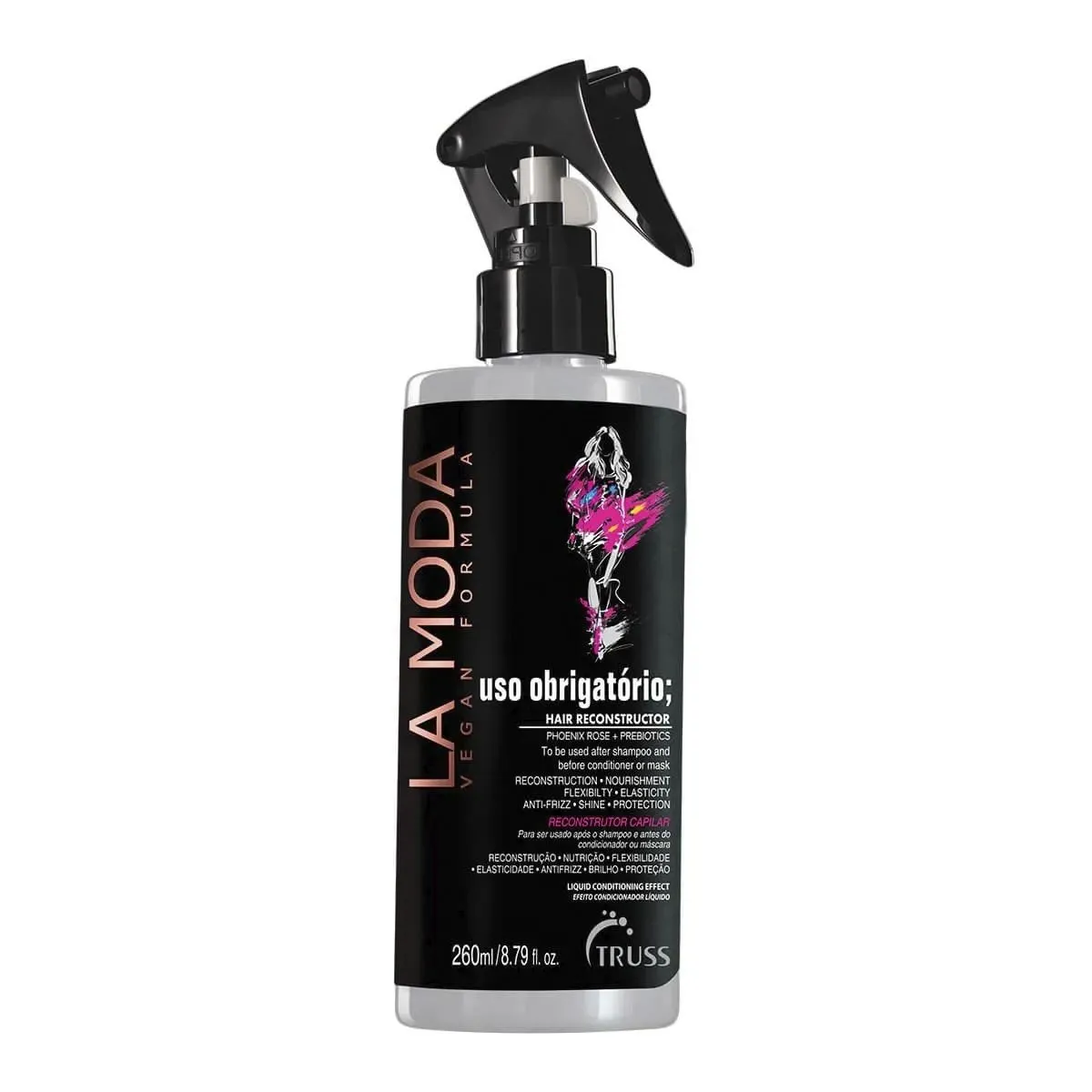 Reconstrutor Capilar Truss La Moda Uso Obrigatório Spray Com 260ml