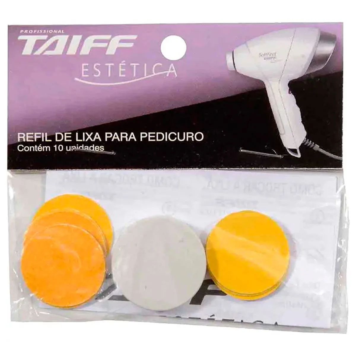 Refil Lixa Pedicuro Taiff Soft Feet Estética 10 Unidades