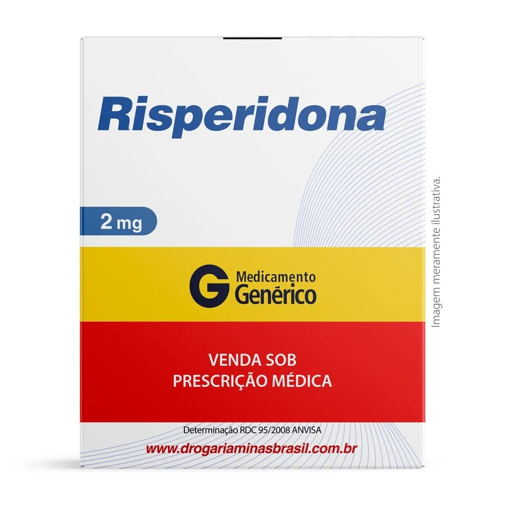 Risperidona 2Mg Com 30 Comprimidos Genérico Eurofarma