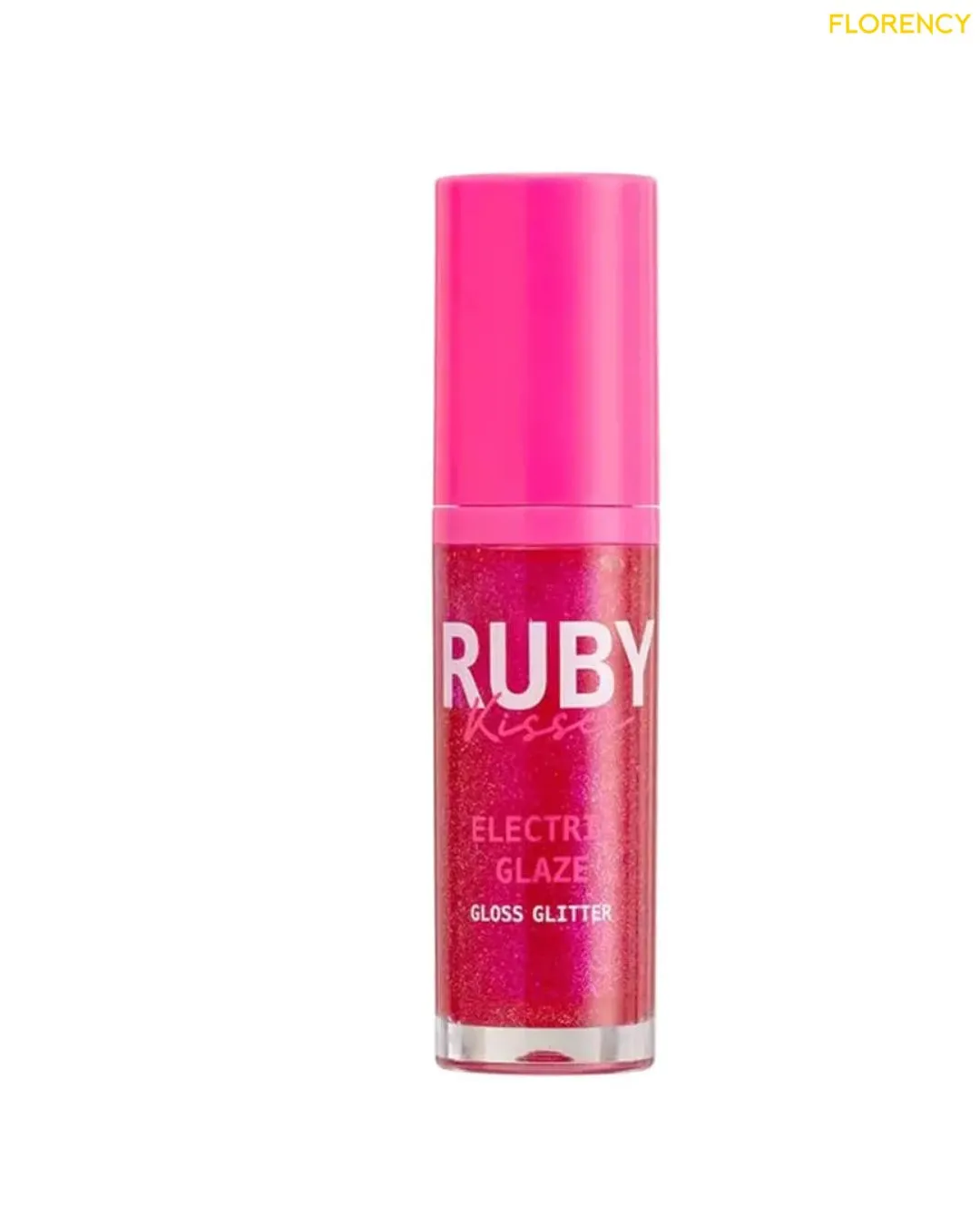 Ruby Kisses Gloss Glitter Electric Glaze Fuchsia