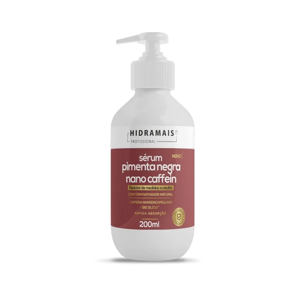 Sérum Massagem Corporal Hidramais Pimenta Negra Nano Caffein 200ml