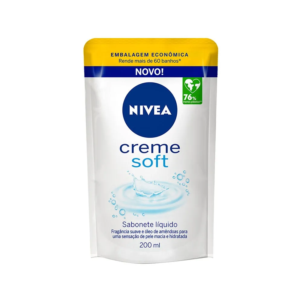 Sabonete Líquido Nivea Creme Soft Refil 200ml