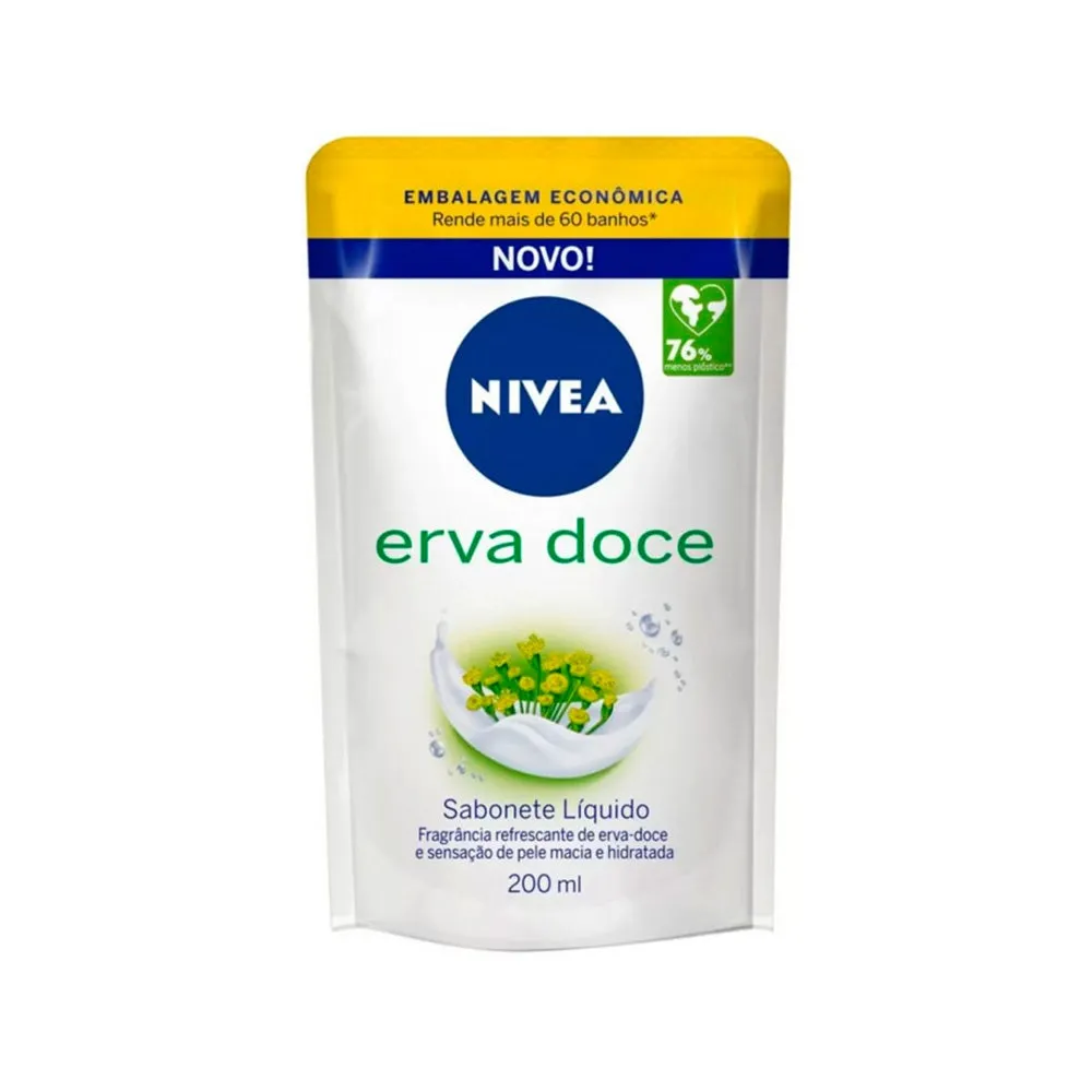 Sabonete Líquido Nivea Erva Doce Refil 200ml
