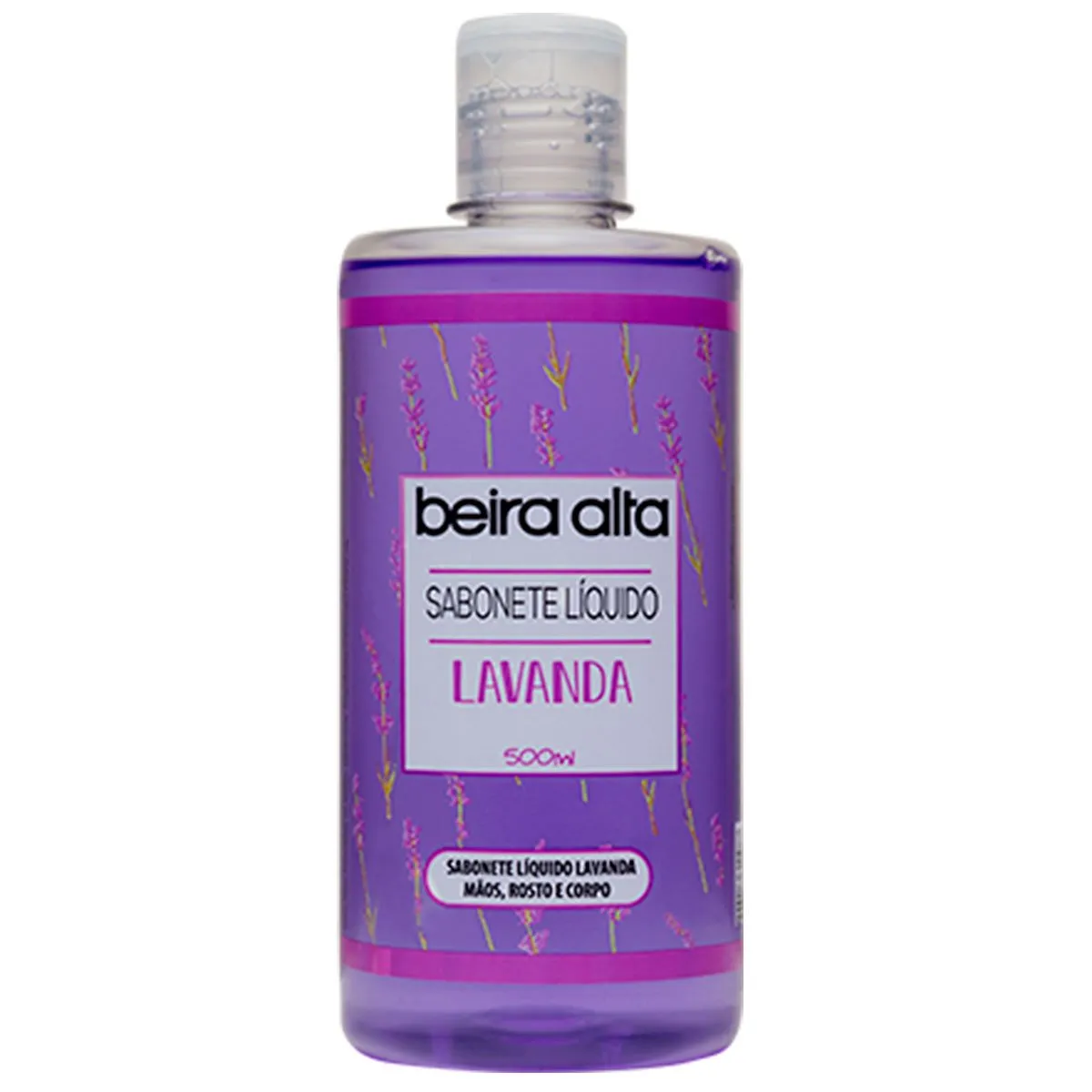 Sabonete Liquido Mãos Rosto e Corpo 500ml Beira Alta Lavanda