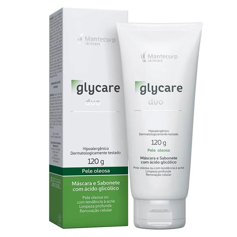 Sabonete e Máscara facial Mantecorp Skincare - Glycare Duo - 120g