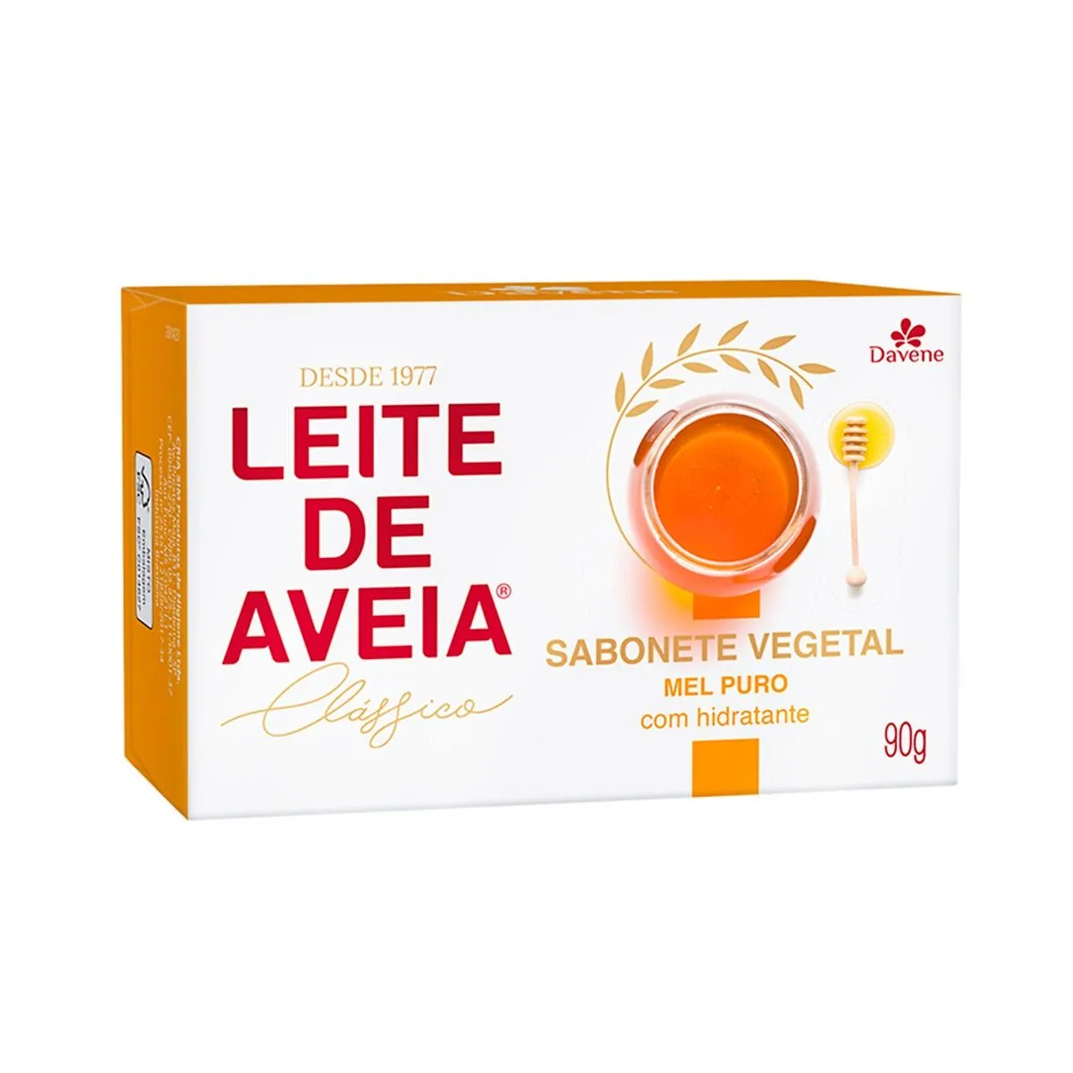 Sabonete Leite De Aveia Hidratante Mel Puro Davene 90G