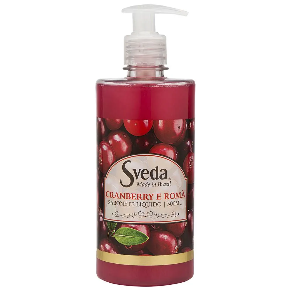 Sabonete Líquido Cranberry e Romã 500ml Sveda