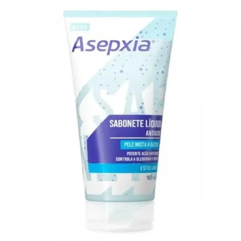 Sabonete Líquido Esfoliante Asepxia 100ml Genomma