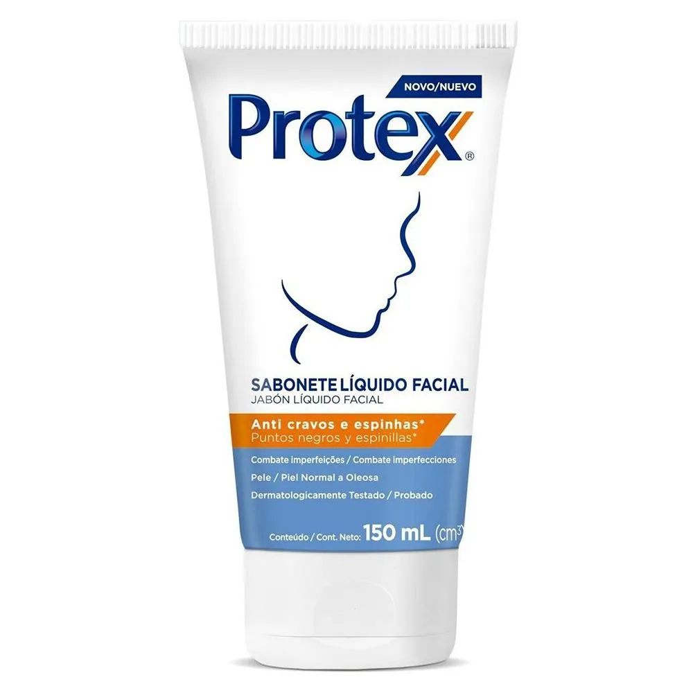 Sabonete Líquido Facial Anti Cravos e Espinhas Protex 150Ml