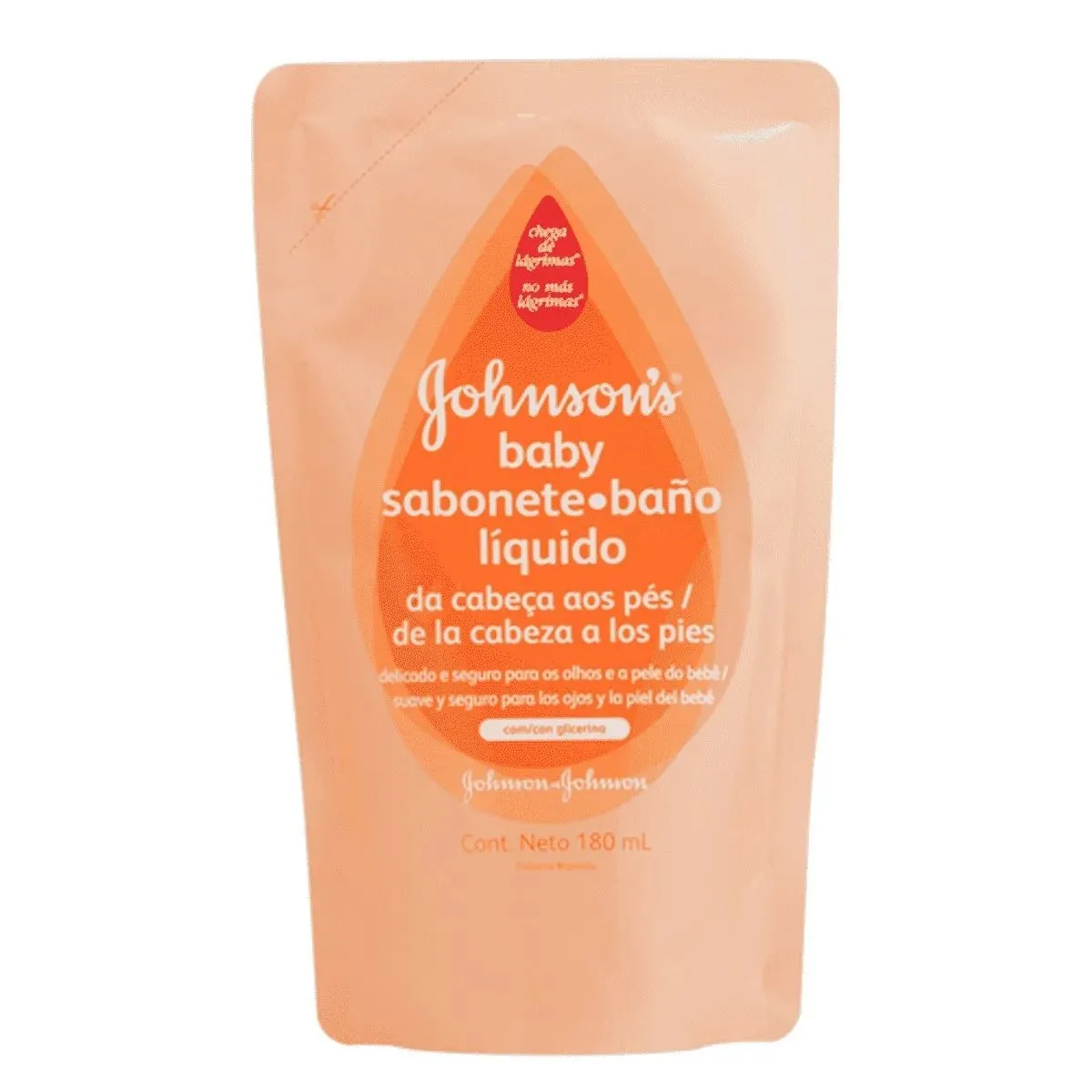 Sabonete Líquido Johnsons Baby Da Cabeça Aos Pés Refil 180Ml