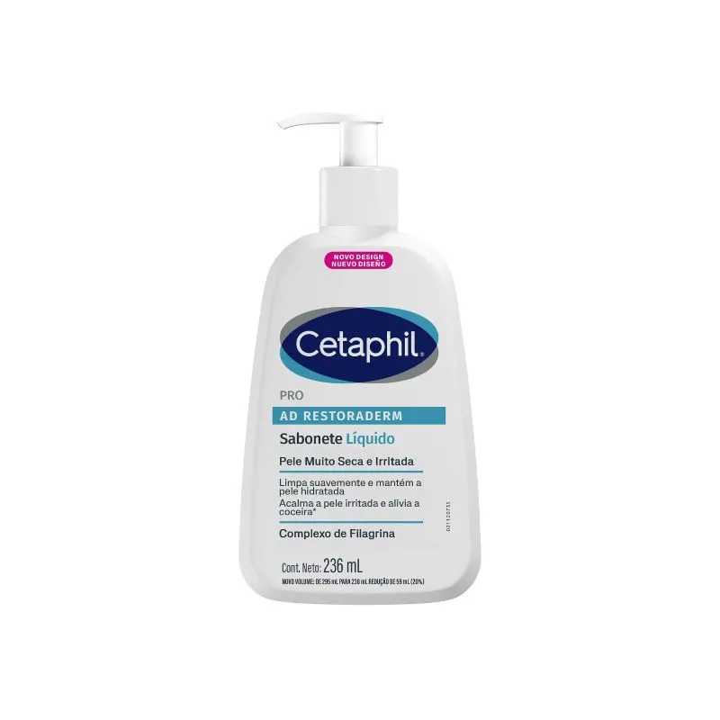 Sabonete Líquido Restaurador Cetaphil Pro AD Restoraderm 236ml