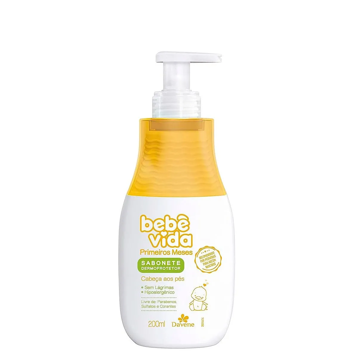 Sabonete Dermoprotetor Primeiros Meses Bebê Vida Davene 200ml
