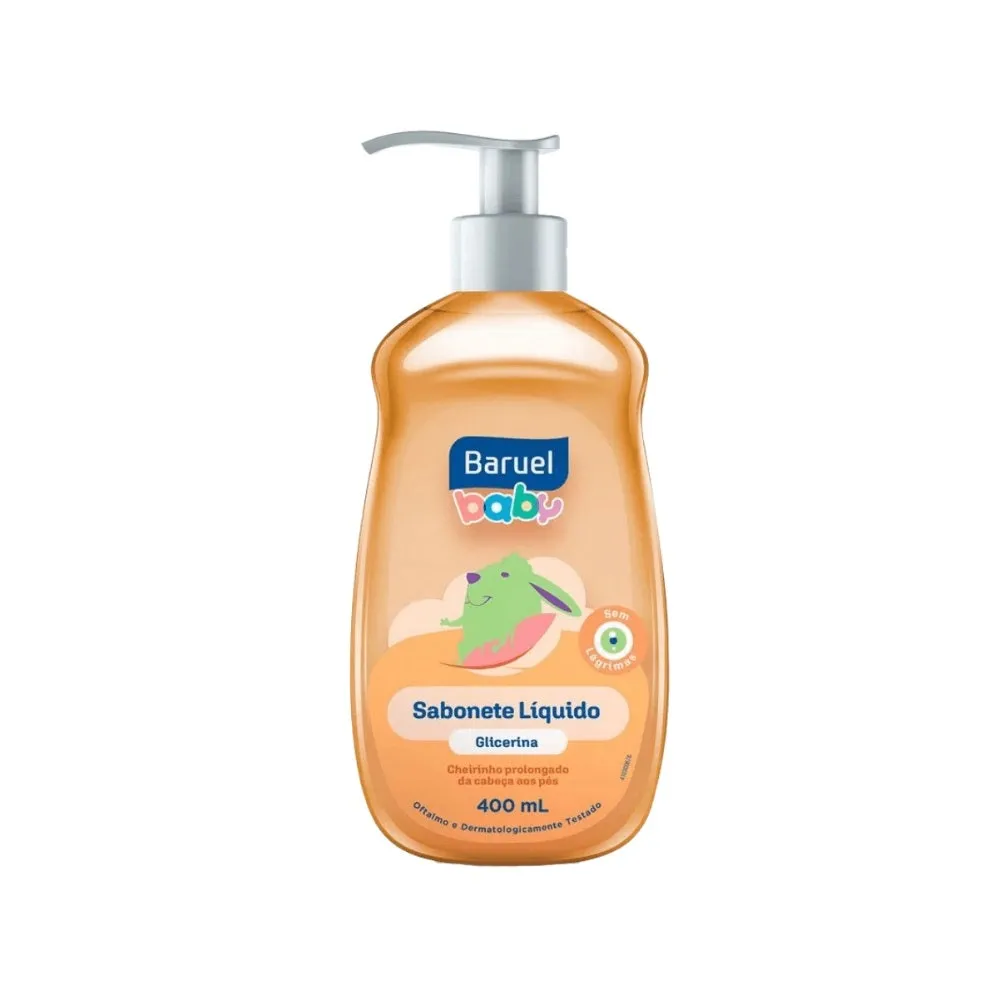Sabonete Líquido Infantil Baruel Baby C/ Glicerina 400ml
