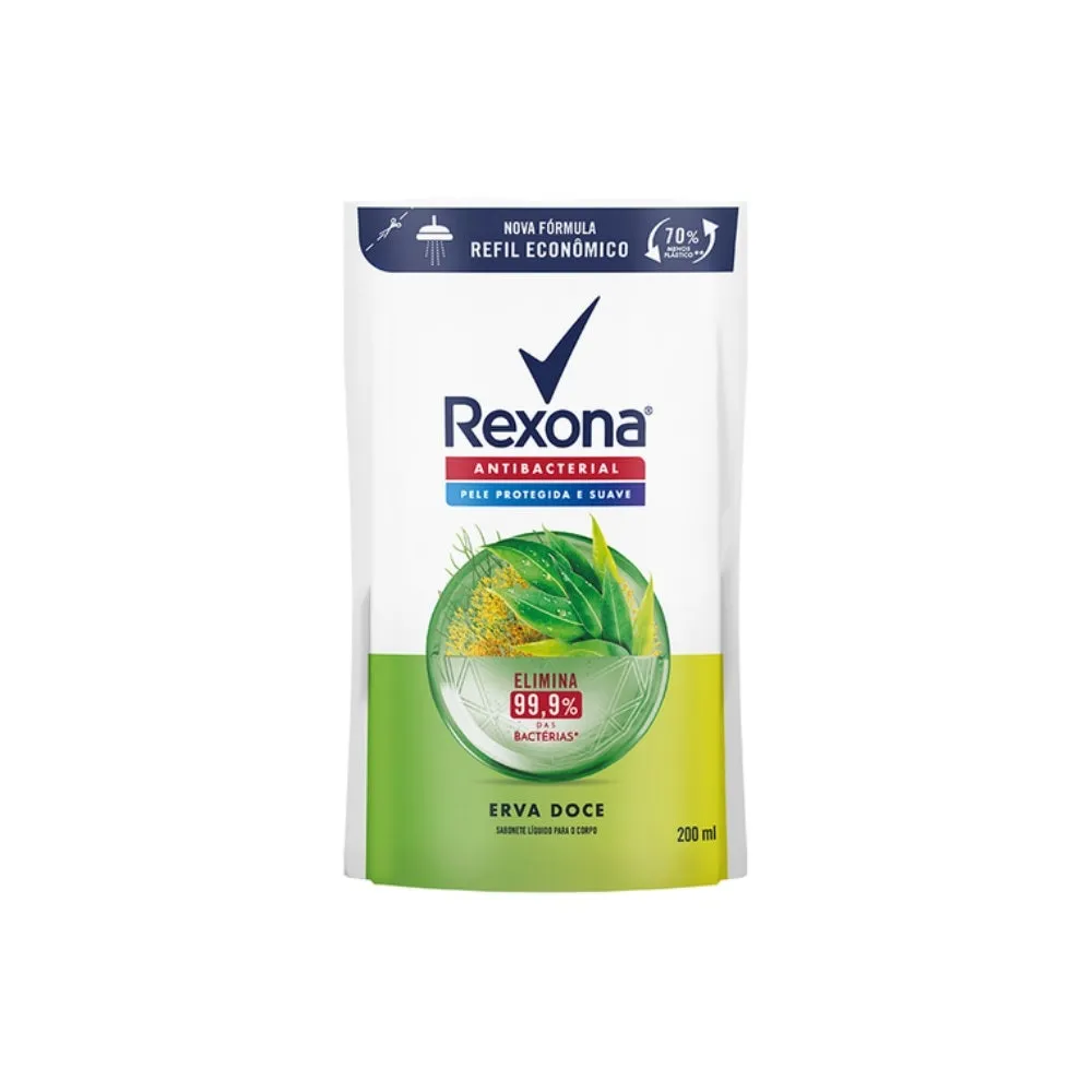 Sabonete Líquido Rexona Erva Doce Refil 200ml