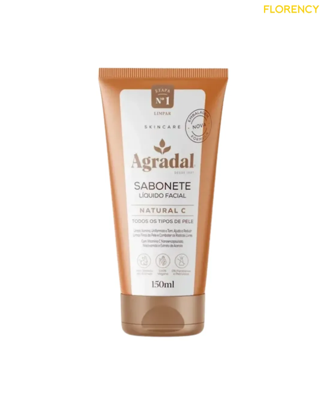 Sabonete Líquido Facial Agradal Natural C 150ml