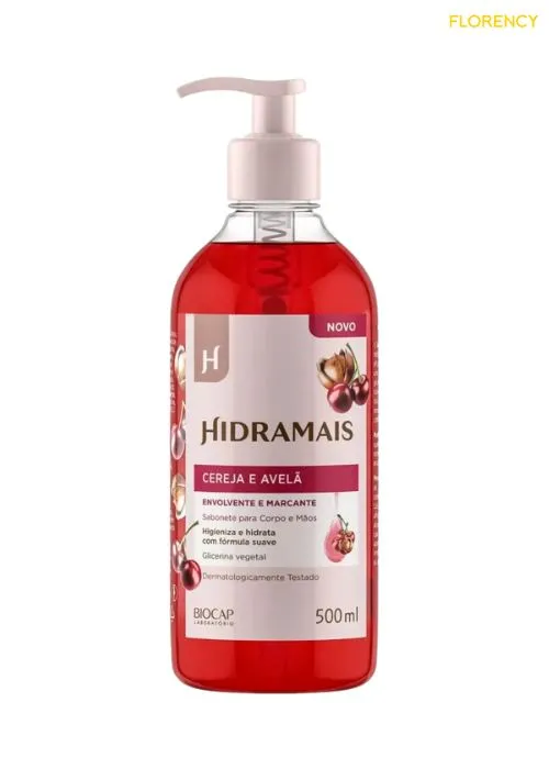 Sabonete Líquido Hidramais 500ml Cereja e Avelã
