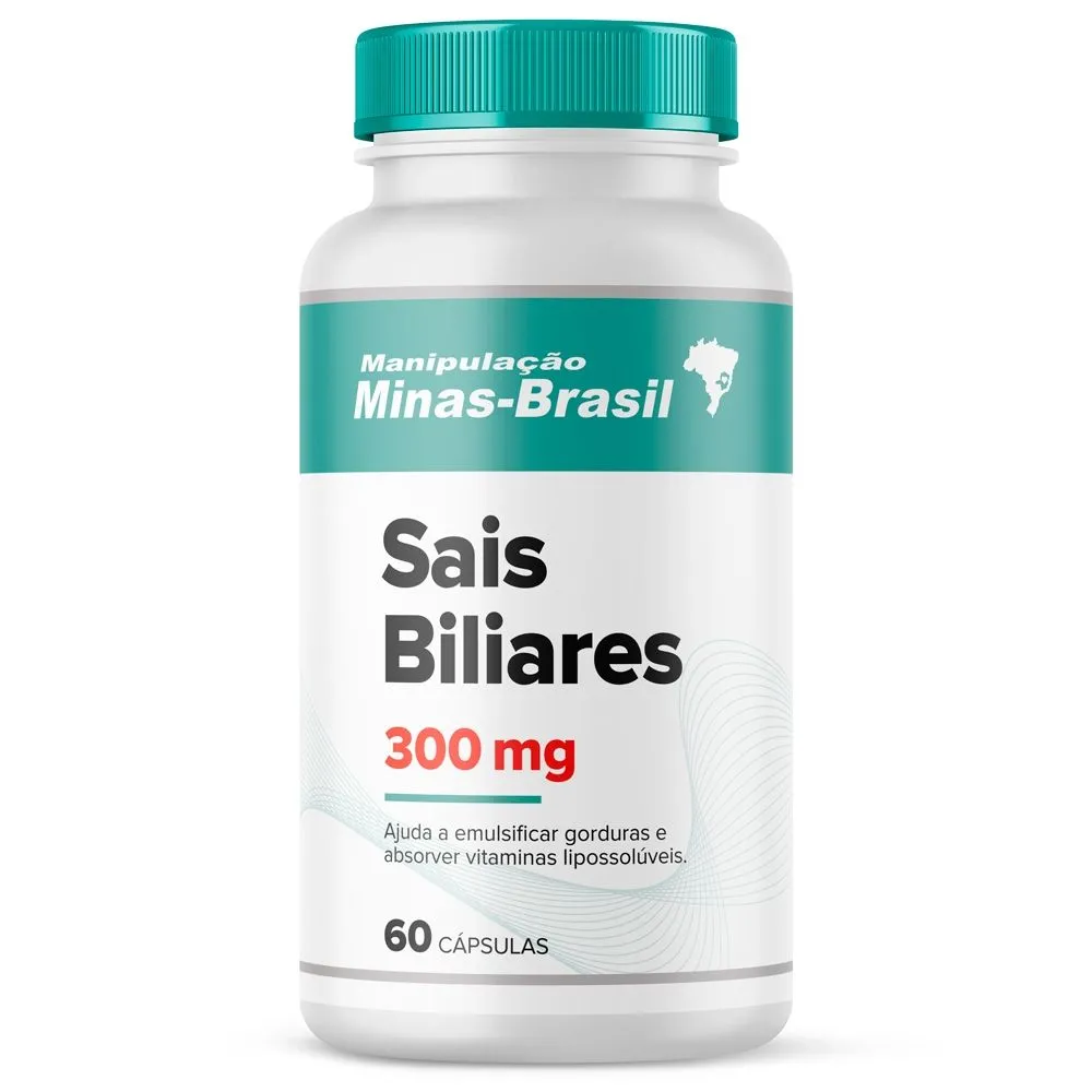 Sais Biliares 300 Mg com 60 Cápsulas