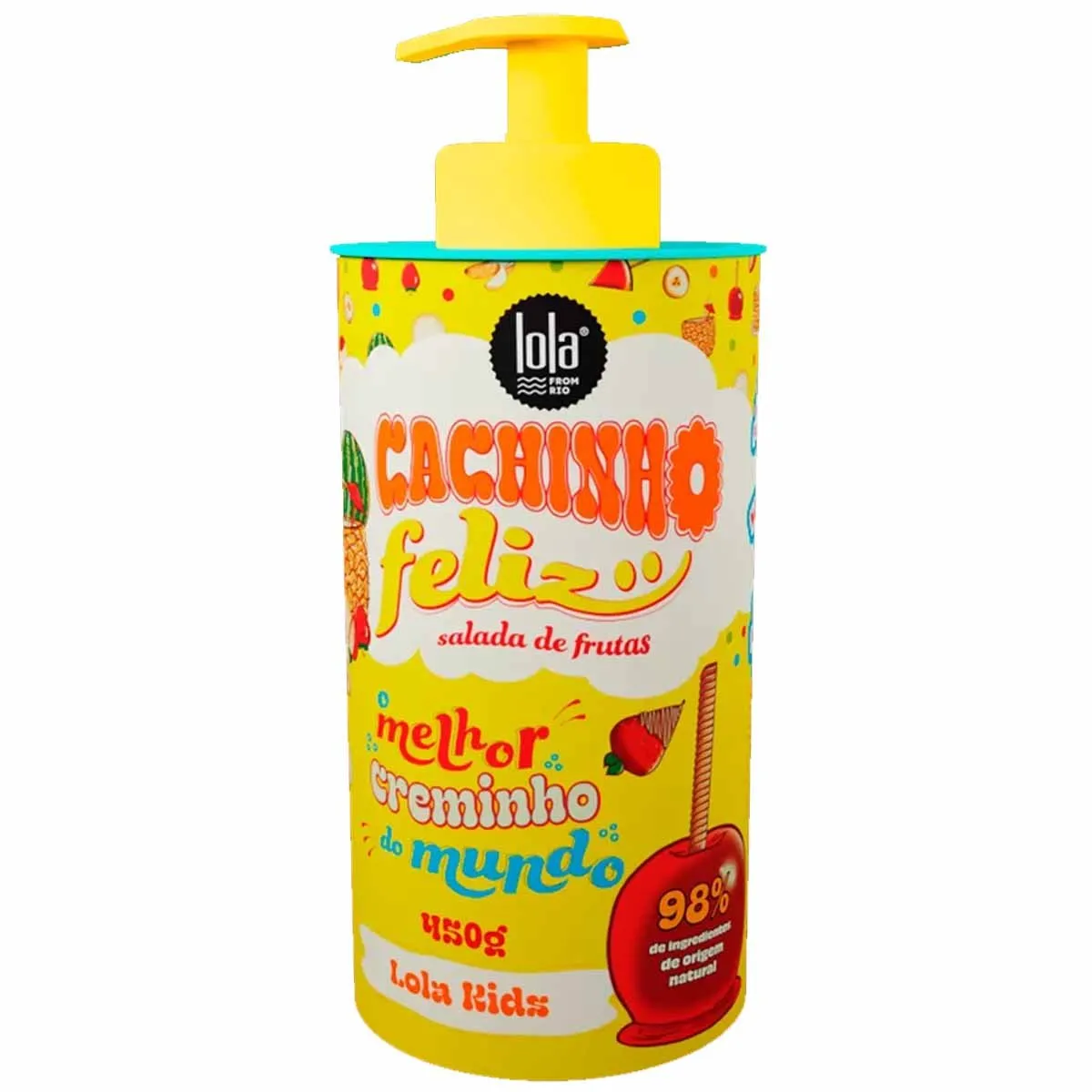 Creme para Pentear Lola Kids Cachinho Feliz Salada de Frutas 450g