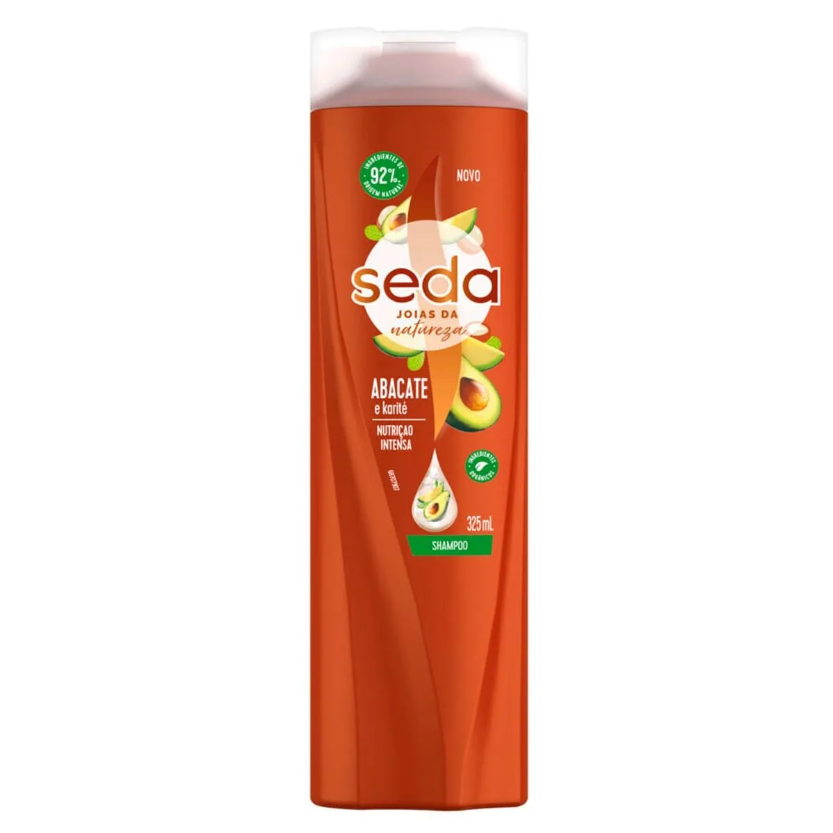 Shampoo Abacate E Karité Nutrição Intensa 325ml Seda