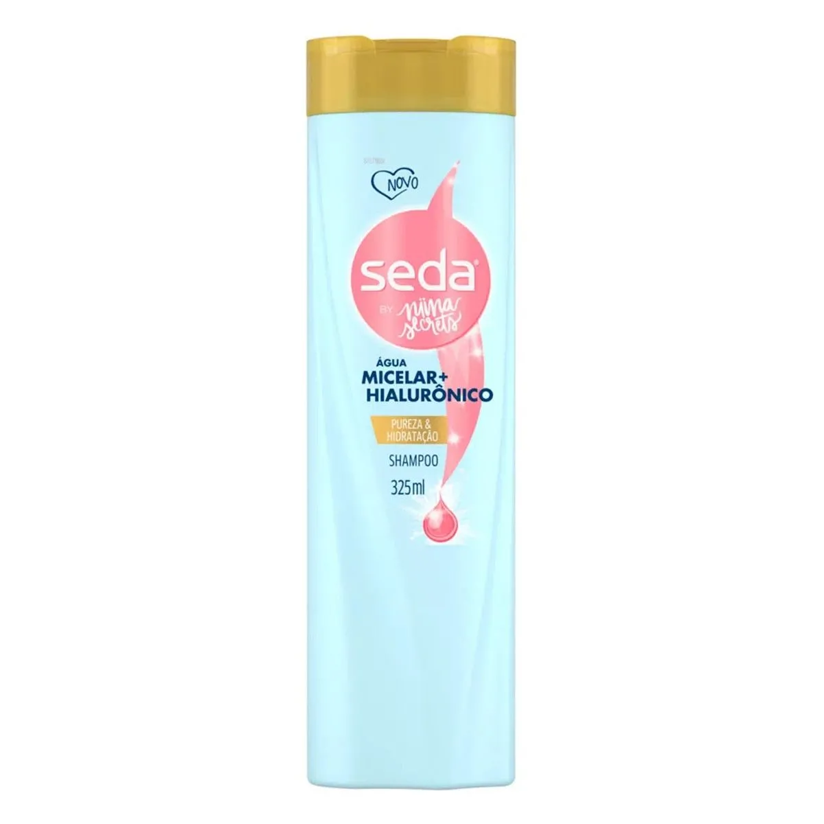 Shampoo By Niina Secrets Água Micelar e Hialurônico 325ml Seda