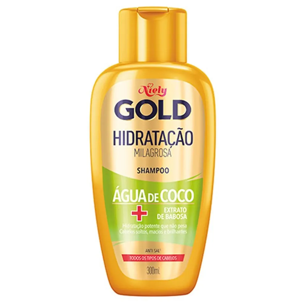 Shampoo Niely Gold água de Coco 300ml