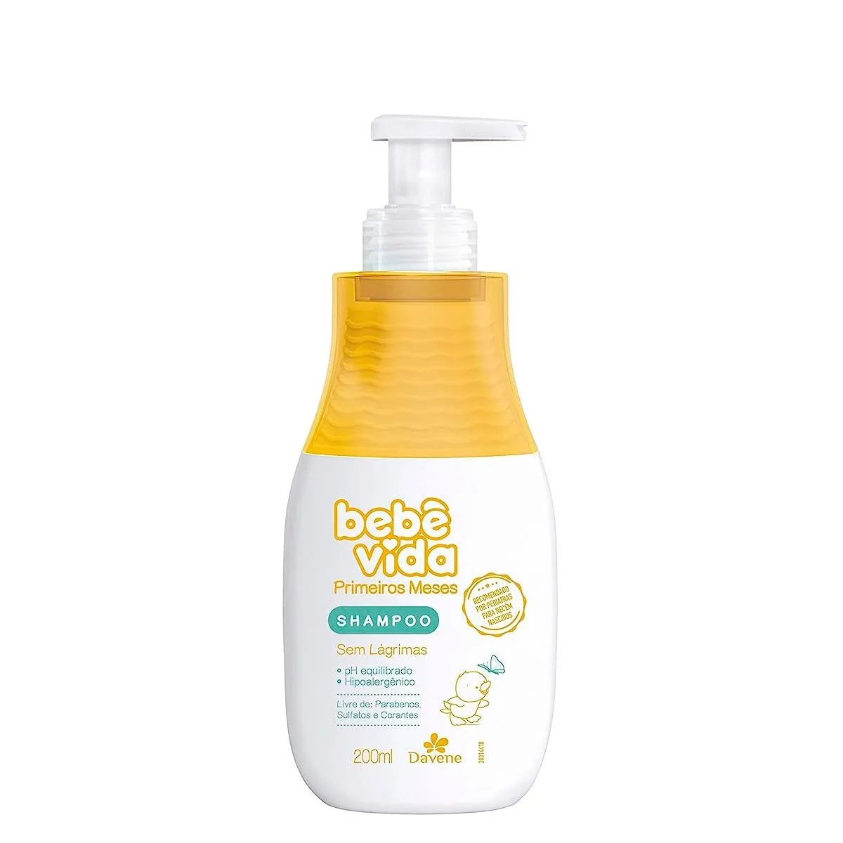 Shampoo Sem Lágrimas Primeiros Meses Bebê Vida Davene 200ml