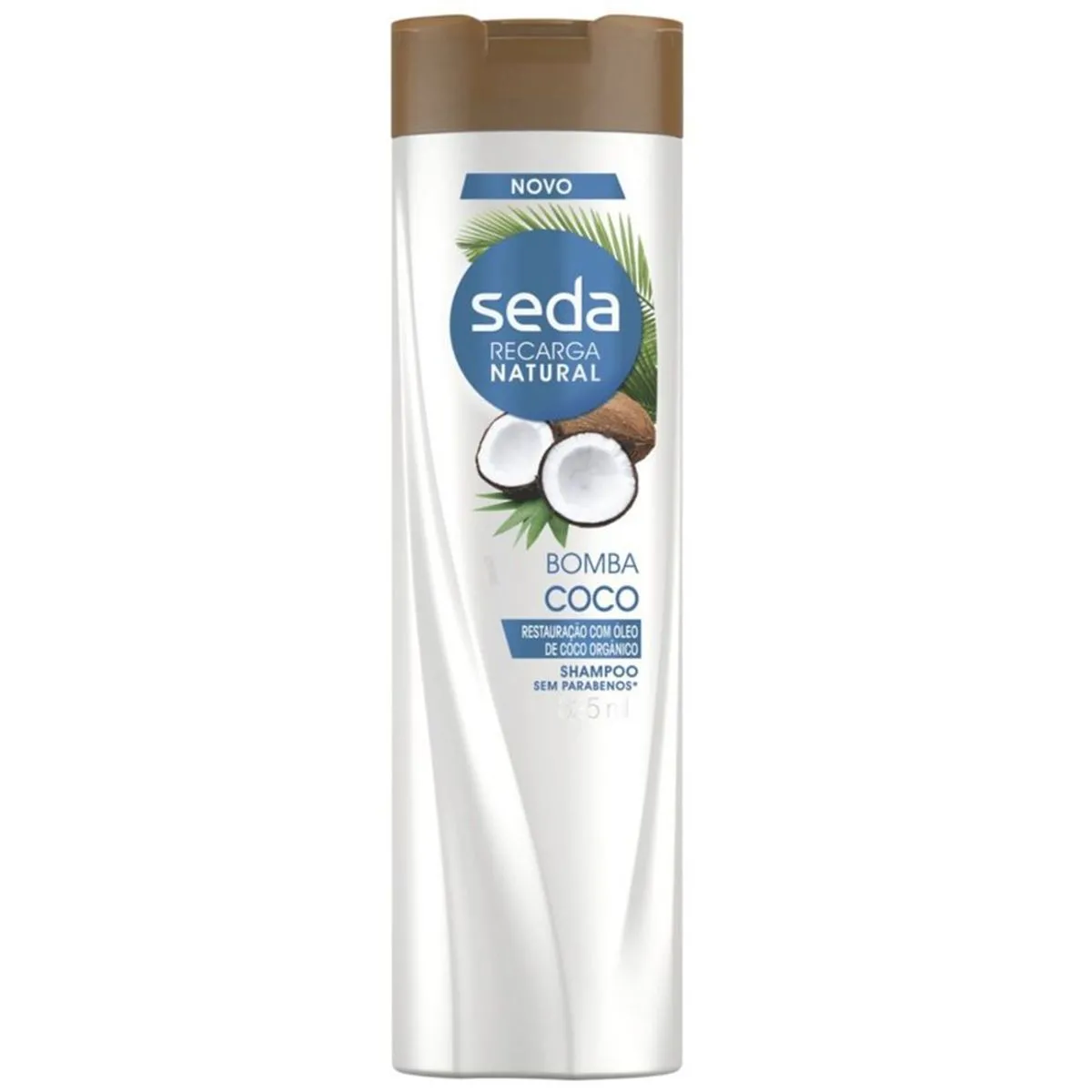 Shampoo Recarga Natural Bomba de Coco 325ml Seda