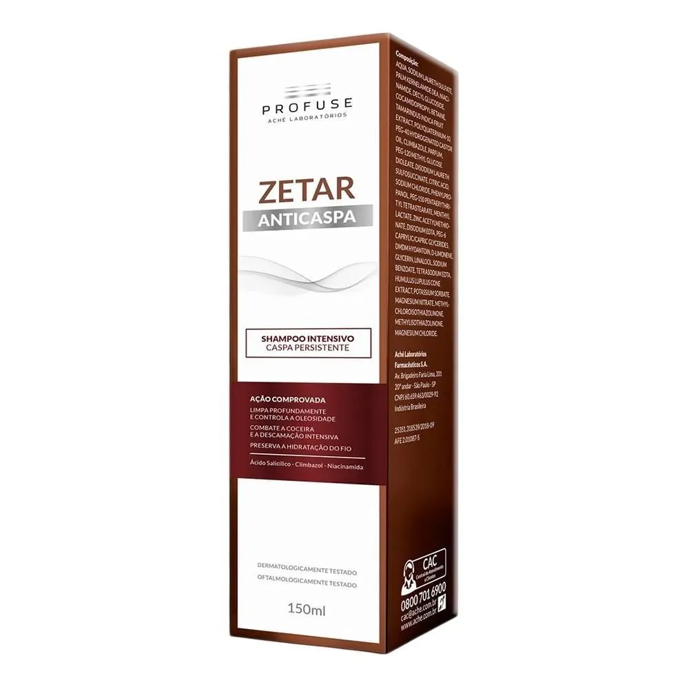 Shampoo Zetar Anticaspa Intensivo 150Ml