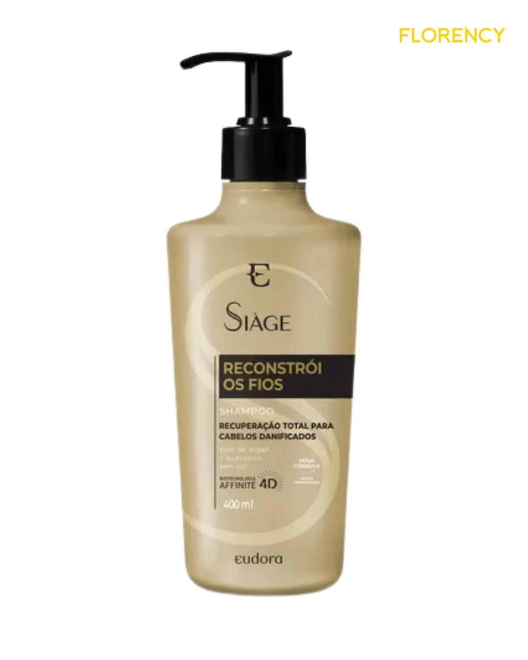 Shampoo Siage 400ml Reconstrói Os Fios