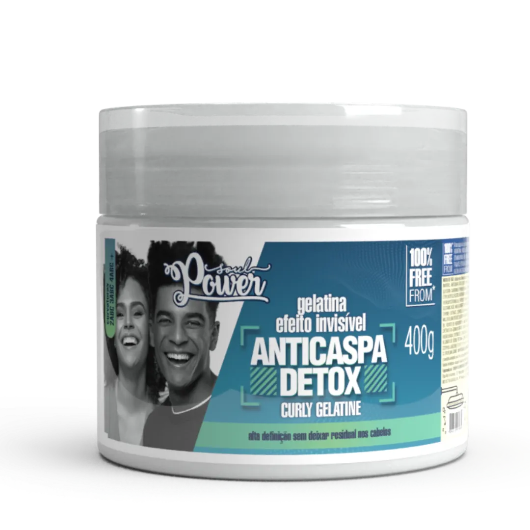 Soul Power Detox Anticaspa Power Gelatina Efeito Invisivel 400ml