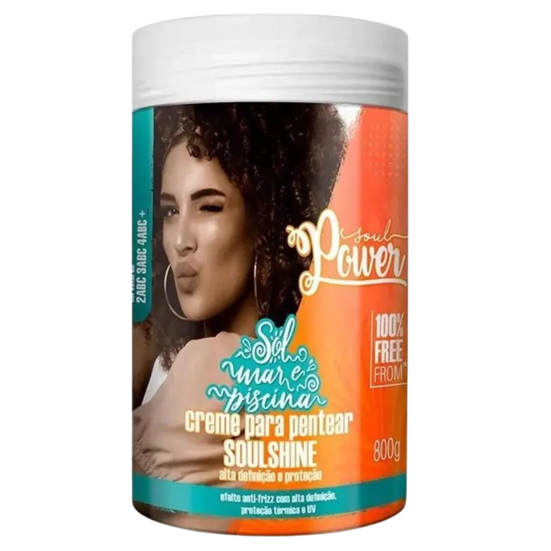 Soul Power Soulshine Sol Mar e Piscina Creme para Pentear 800ml