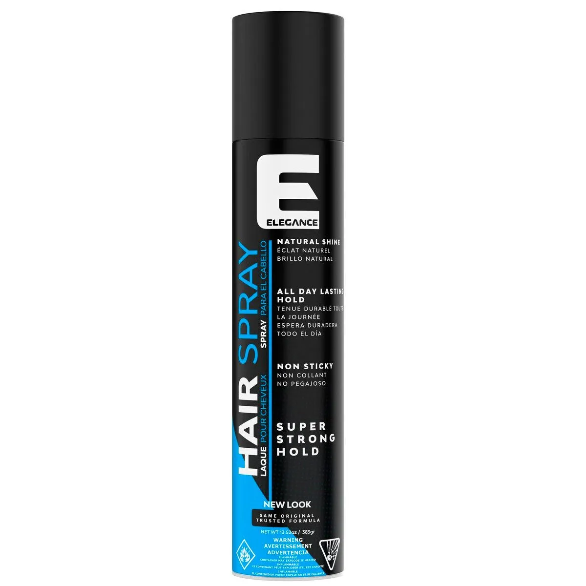 Spray de Cabelo Fixação Extra Forte Elegance Plus Strong Hold 400ml