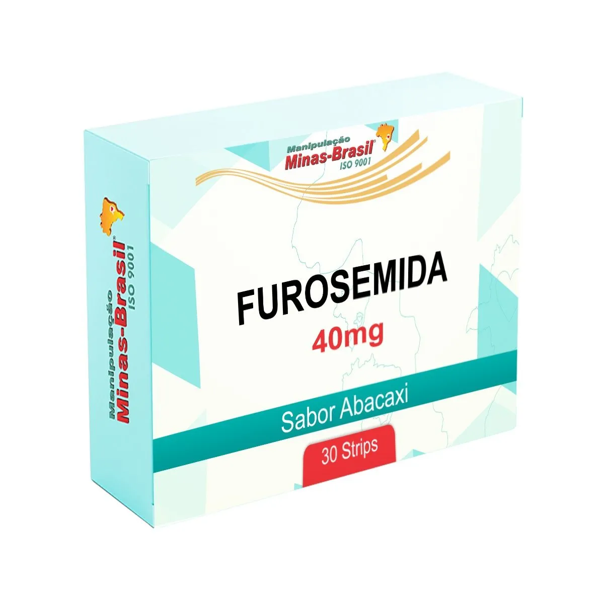 Strips Oral Orodispersível de Furosemida 40mg com 30 Unidades Sabor Abacaxi