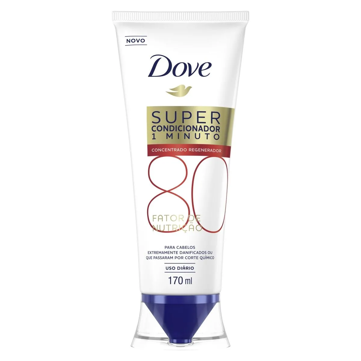Super Condicionador 1 Minuto Concentrado Regenerador Fator Nutrição 80 170ml Dove