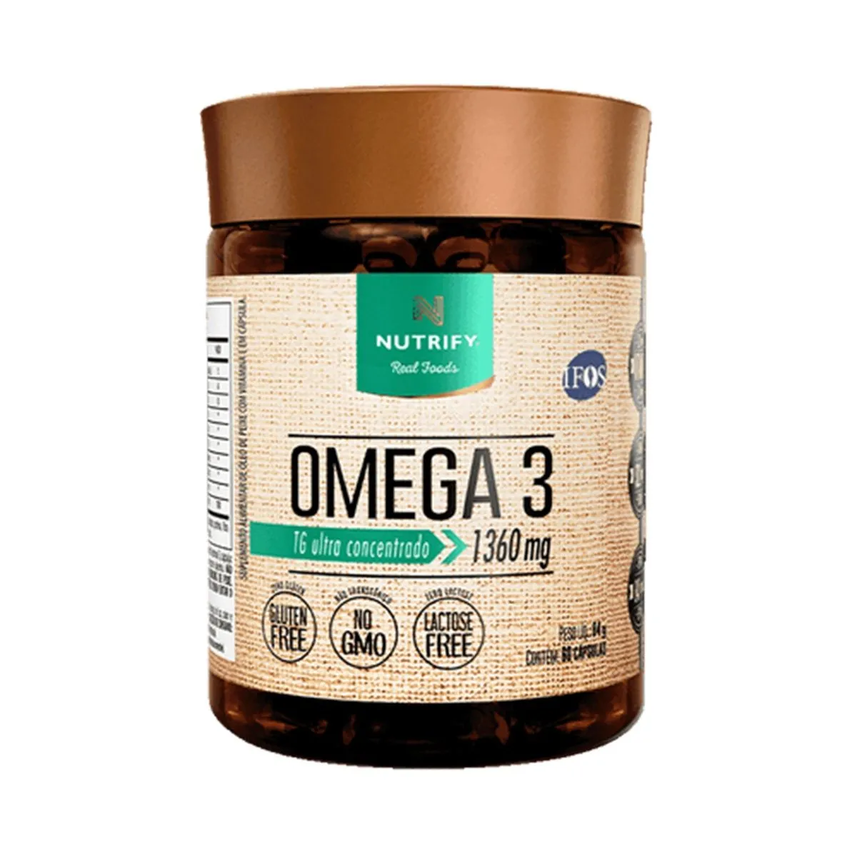 Suplemento Alimentar Ômega 3 1360mg Com 60 Cápsulas Nutrify