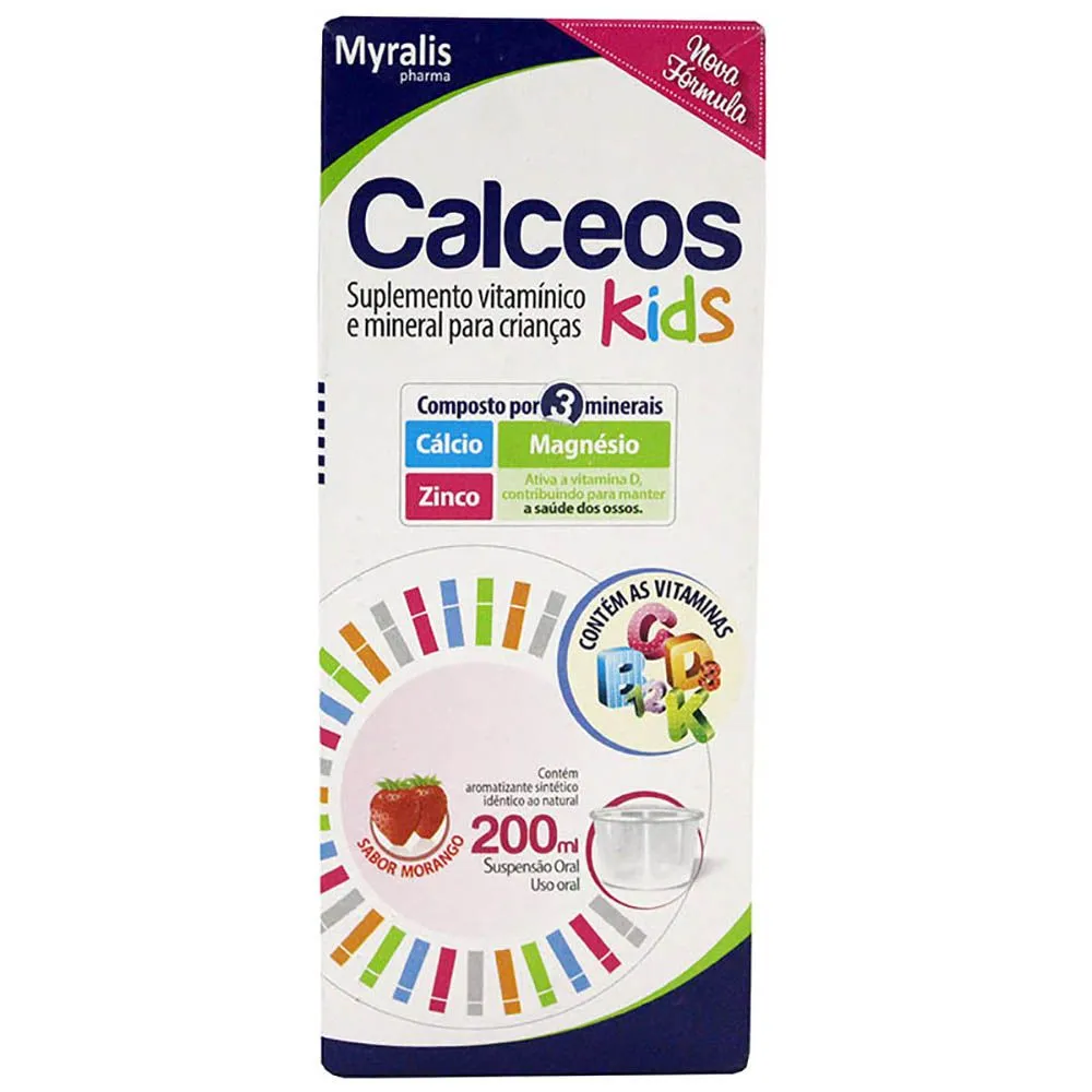 Suplemento Vitamínico Calceos Kids 200ml Myralis