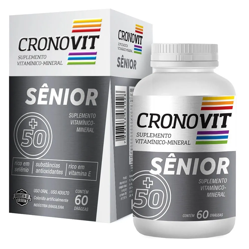 Suplemento Vitamínico Mineral Senior Com 60 Comprimidos Cronovit