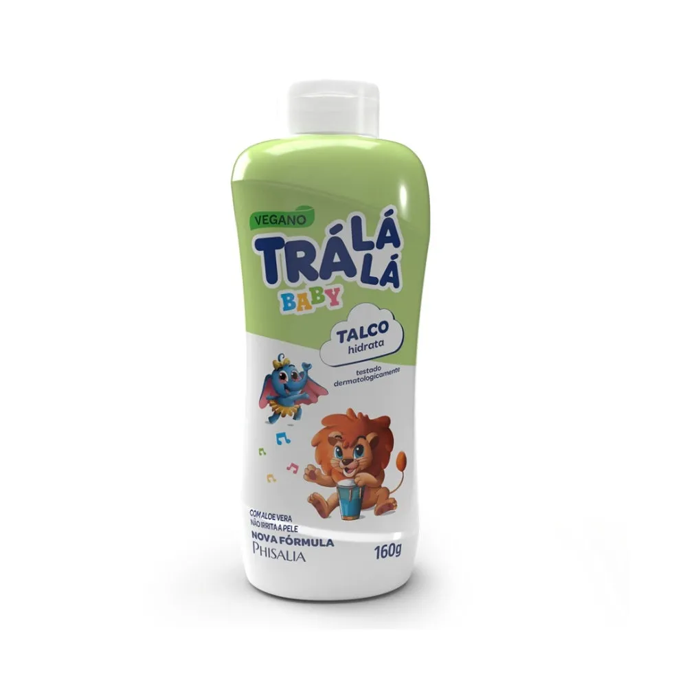 Talco Infantil Trá Lá Lá Baby Hidrata 160gr