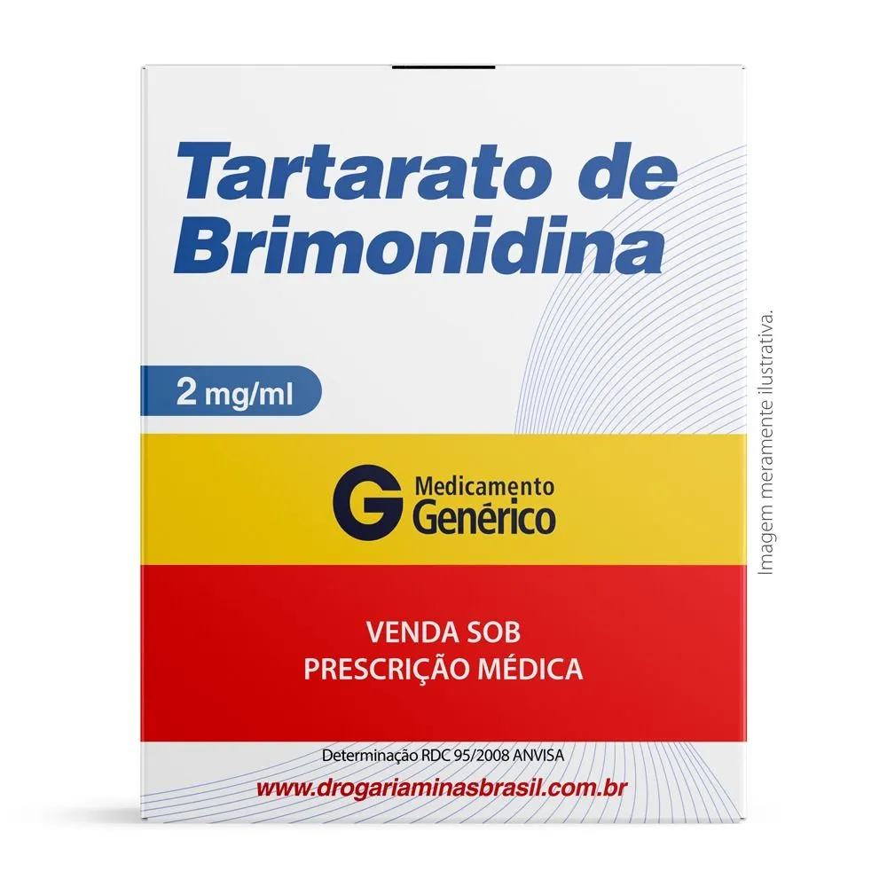 Tartarato De Brimonidina 2Mg/Ml Solução Oftalmológica 5Ml Genérico Geolab