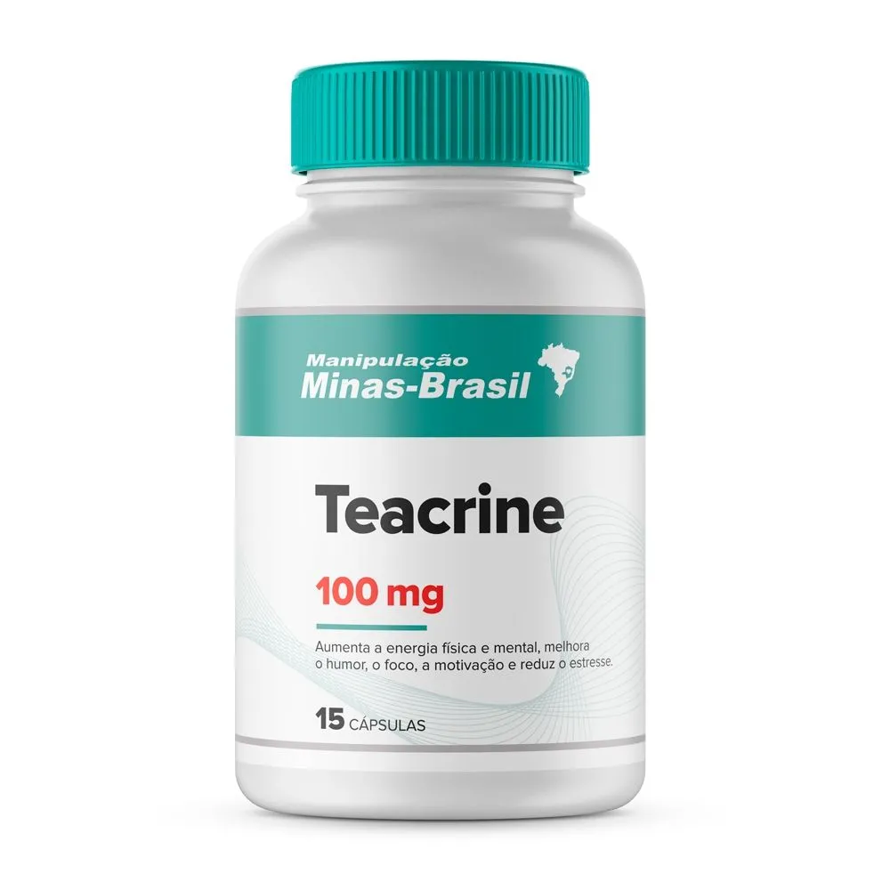 Teacrine 100Mg com 15 Cápsulas