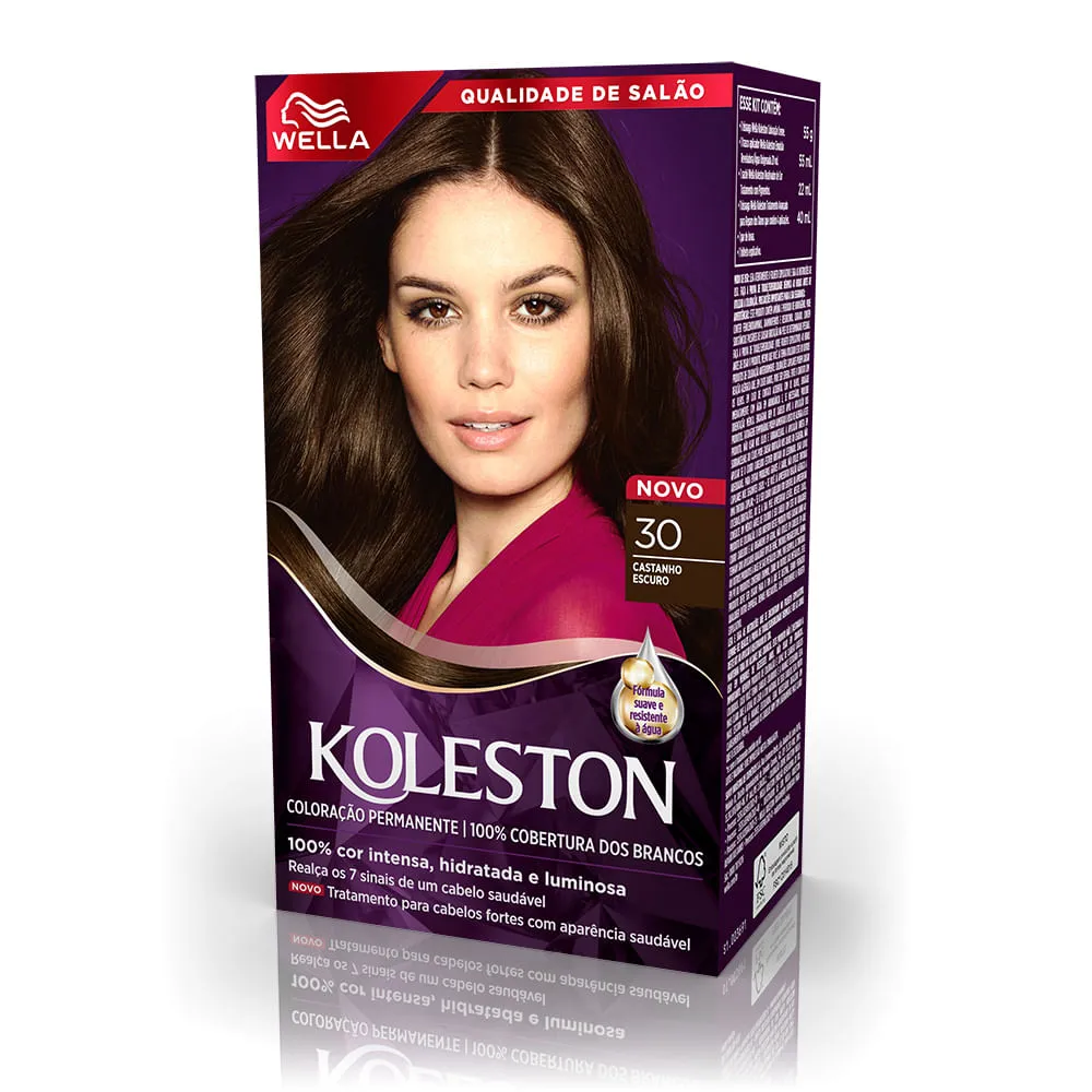 Tinta de Cabelo Koleston 30 Castanho Escuro