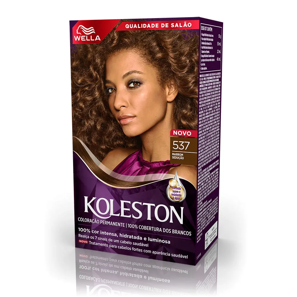Tinta de Cabelo Koleston 537 Marrom Sedução